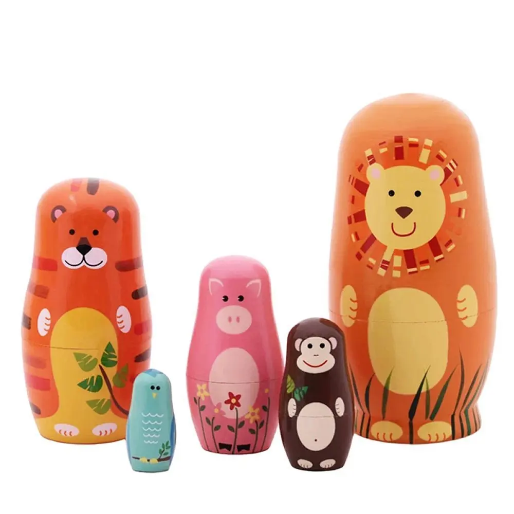 Wooden crafts custom nesting doll toys