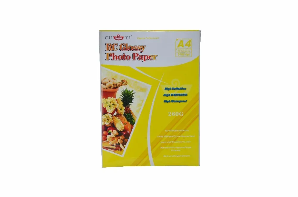 wholesale-paper-photo-frame-cuyi-rc-high-glossy-photo-paper-260gsm-a4