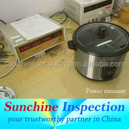 
National Home Appliances/electric cooker quality control/inspection/test before shipping in shangdong/fujian/guangzhou 