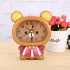 New Cartoon Despertador Home Outdoor Portable Cute Mini Bear Digital Clock Number Round Desk Alarm Clock Children gift