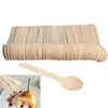 Disposable Wooden Cake Spoon Ice Cream scoops