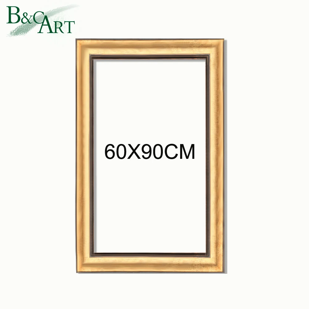60x90 Large Modern Luxury Golden Printing Canvas Art Ps Frames For Home
