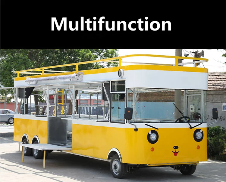 Electric portable snack car best quality fast food cart /Mobile dining car variable function best food truck