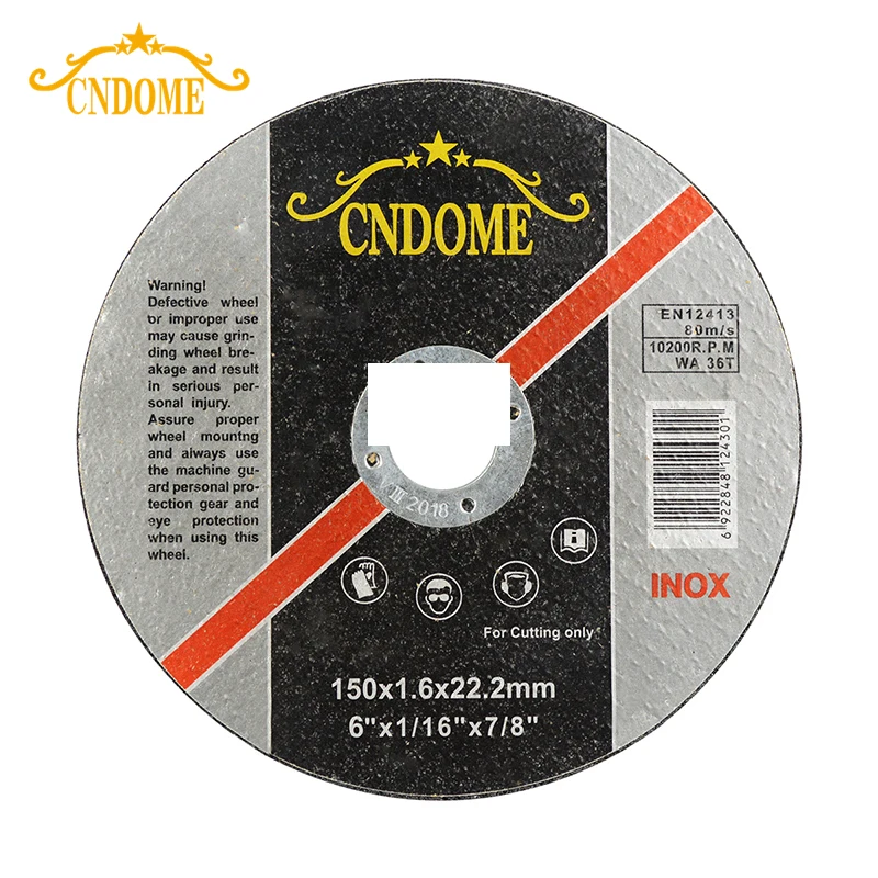 Cndome Abrasive En12413 6 Inch Ultra Thin Cutting And Grinding Wheel