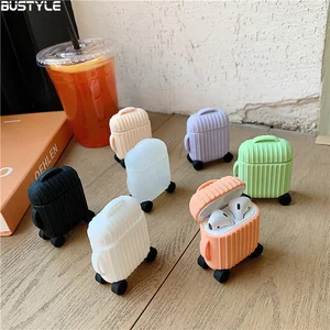 Silicone Protective Case Apple AirPods Luggage Design
