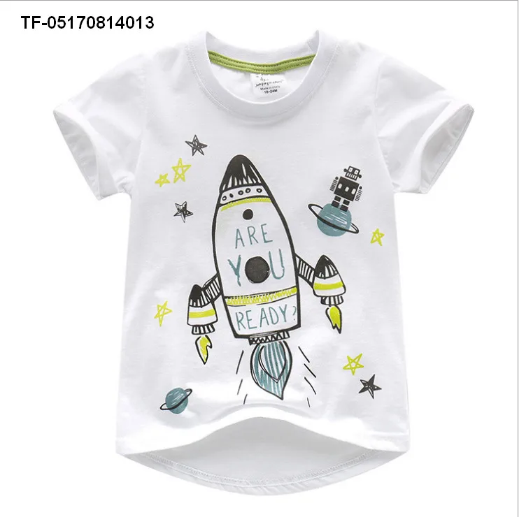 

Summer Clothing For Kids Short Sleeves T-shirt Cotton Children Cartoon Tops