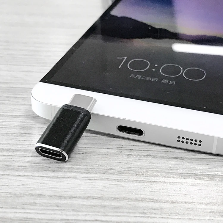 wholesale Metal Type C male to Micro USB 2.0 Female adapter for Laptop and mobile phone