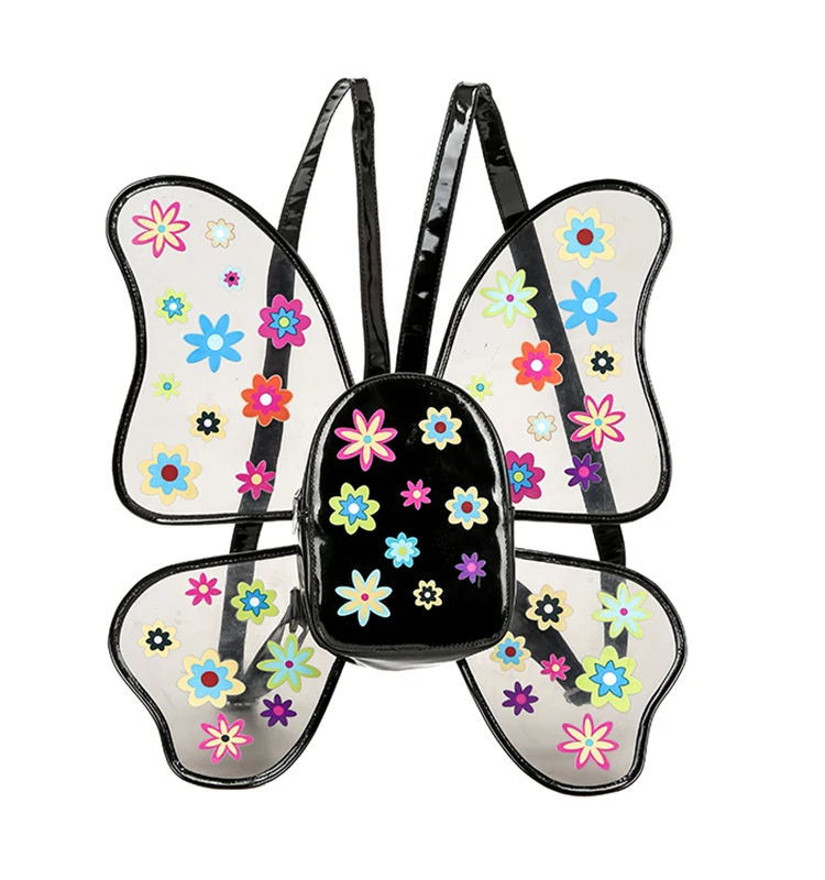 clear butterfly backpack