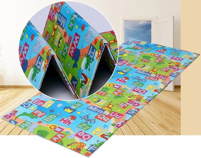 Large Baby Crawl Train And Folding Play Mat With Waterproof Surface