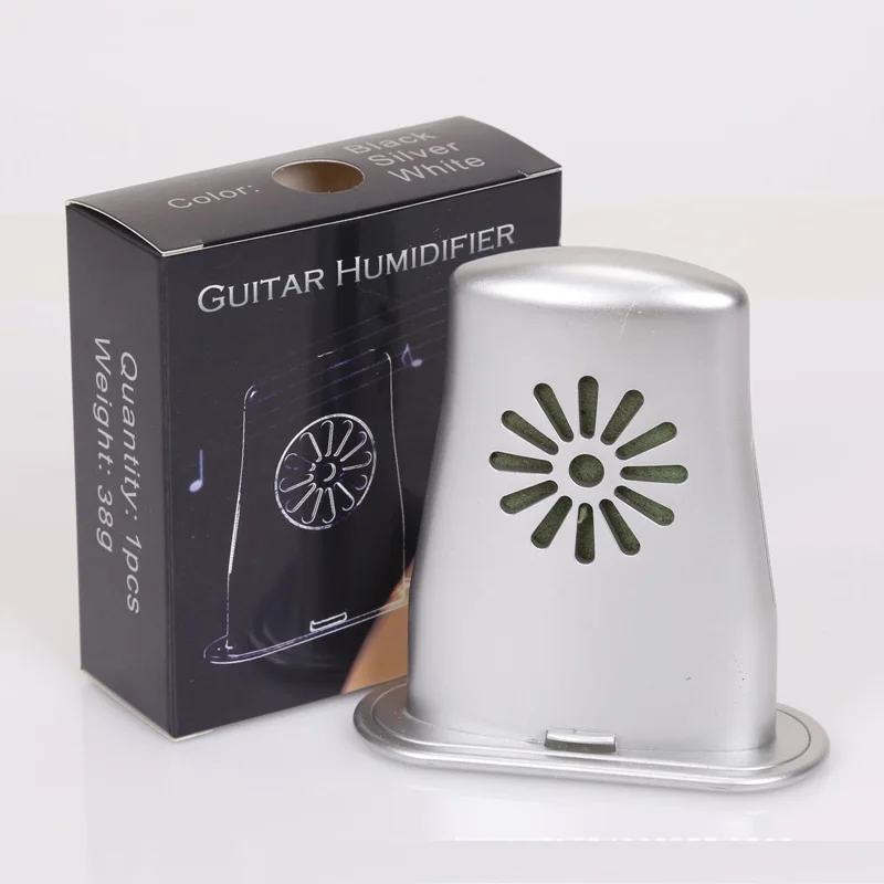 

Wholesale price good quality classical design guitar accessories guitar humidifier, Silver, black, white