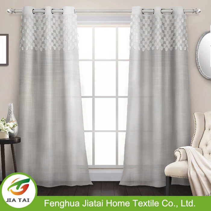 Online Extra Long Curtains Window White Jacquard Large Curtains