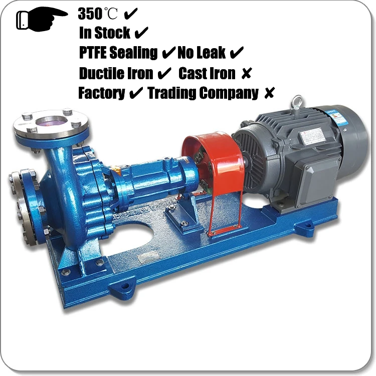 Hengbiao high efficiency factory sale 350 degree high temperature liquid circulation transfer thermal oil pump