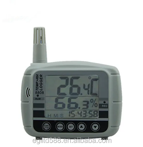 

AZ-8808 Large LCD Display Temperature and Humidity Recorder Datalogger Range 0%RH~100%RH -20~70 C