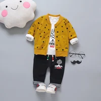 

Top selling products autumn baby boys' 3 pcs clothing sets for wholesale