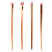 

4pcs rose gold aluminium handle makeup brush, eye makeup brush set