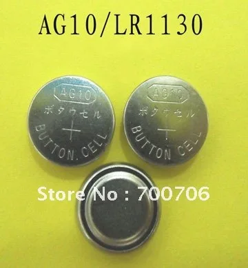  jixik 10 unids AG10 pilas de botón LR1130 batería de