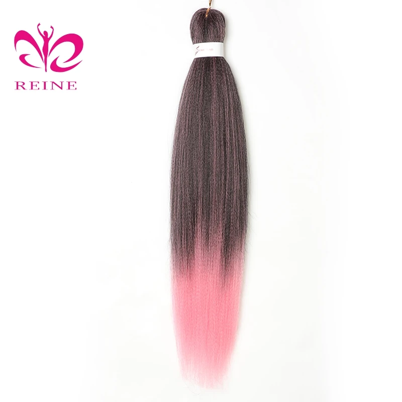 Reine Soft Pre Stretched Layered Perm Yaki Style Braids Ombre Color 26
