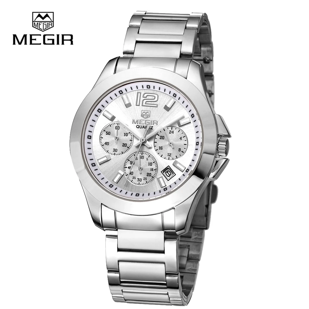

Wholesale Original Megir Watch 3ATM Waterproof Quartz Luxury Business Mens Watches