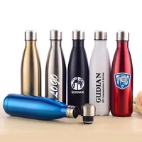 

Promotion Vacuum Flask Thermos Cola Shaped Insulated Double Wall Stainless Steel Water Bottle with Custom Logo