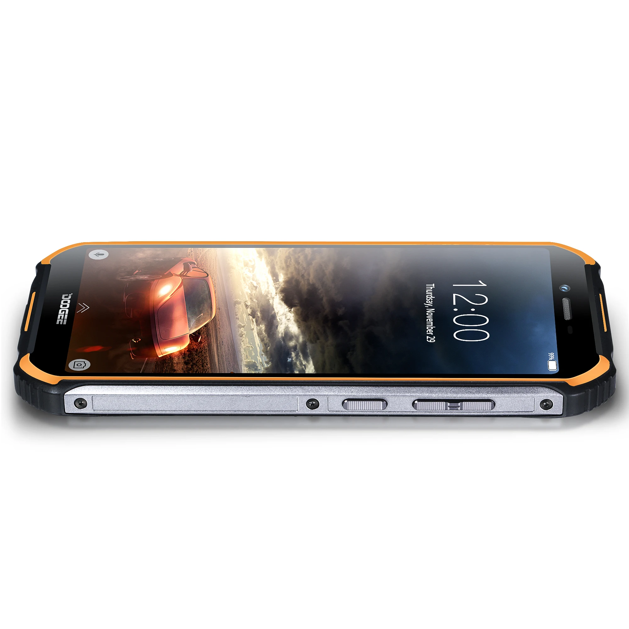 

High cost performance waterproof smartphone DOOGEE S40 5.5 inch Android 9.0 2GB+16GB 4650mAh IP68/IP69K Face ID 4G NFC mobile, Black;orange