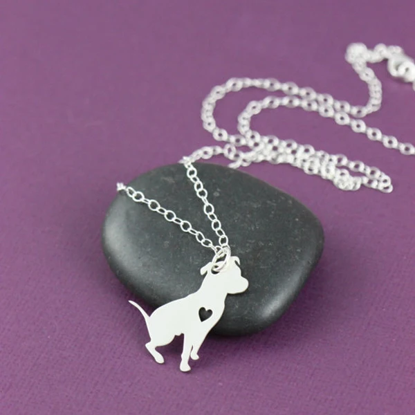 誕生日ギフトカスタムハートジュエリーかわいいピット犬ペンダントネックレスメモリアルジュエリーシルバーファッションネックレス Buy シルバーファッションネックレス Product On Alibaba Com