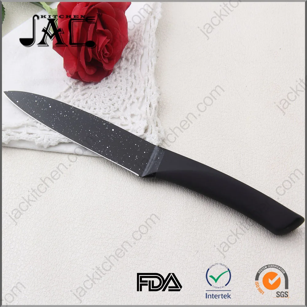 Super Sharp Non-Stick Black Coated 5 Inch Utility Knife