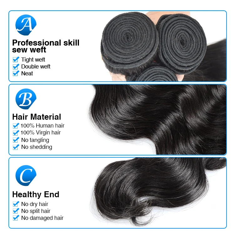 Kbl Best Peruvian Human Hair Body Wave Peruvian Natural Wave