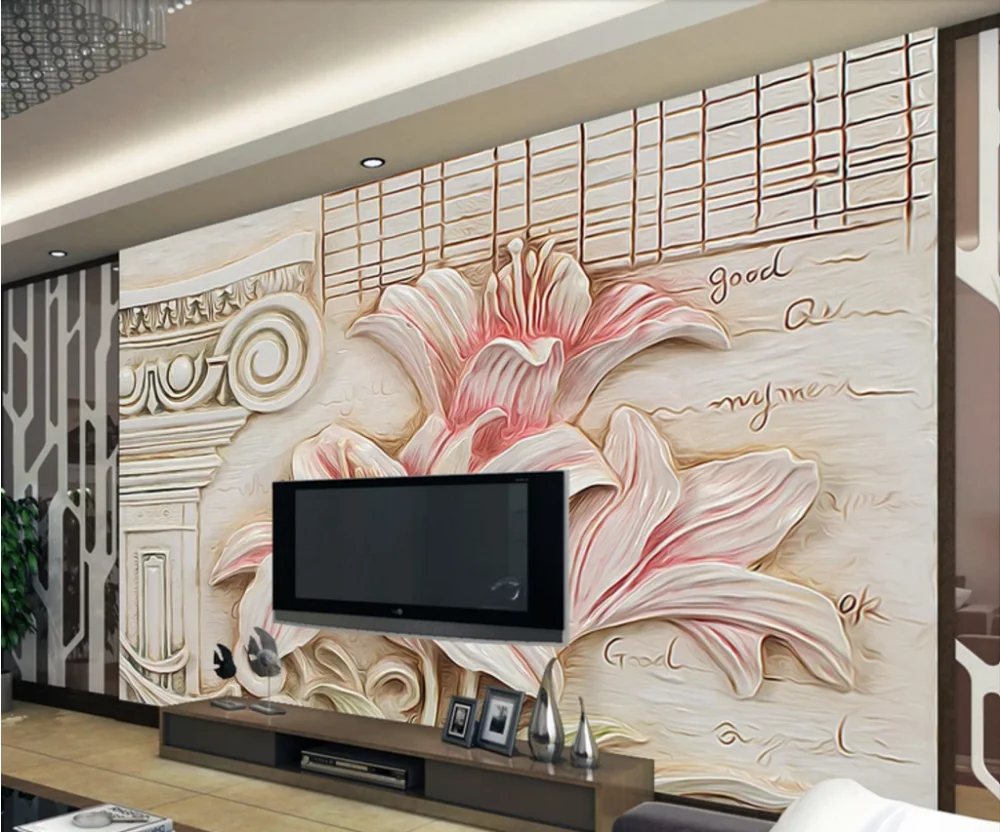 ゴージャスな絵画ホワイトローズ3d壁紙 室内装飾用壁画 Buy 3d 壁壁画 壁紙 壁装材 高品質のハンドペイント壁壁画 壁紙 装飾壁壁画 の壁紙 Product On Alibaba Com