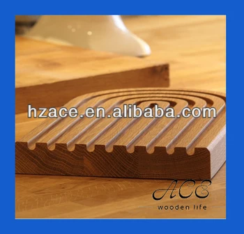 thick wooden chopping board