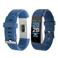 

IP67 gift Big colorful bT 4.0 blood pressure heart rate fitness sport 115 Plus smart bracelet dropshipping 115 plus watch