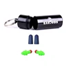 22*67mm Portable earplugs pill holder waterproof aluminum geocaching container keychain