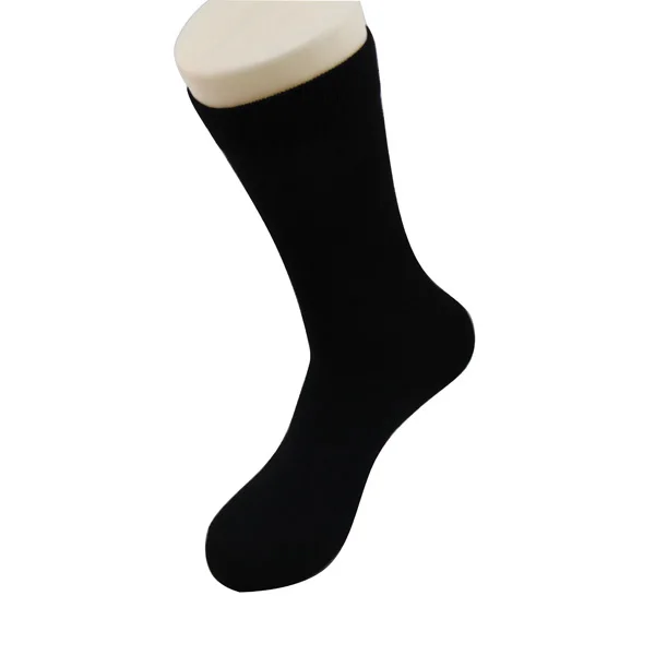 

100% cotton black crew dress socks men