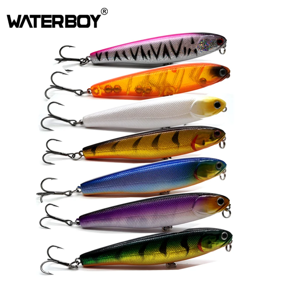 

WATERBOY 4 Colors New Arrive Fish Lure Factory wobbler Pesca 9.5cm 12.6g Hard Artificial Lure Stickbait Pencil Fishing Bait, N/a