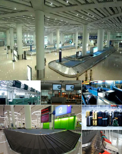 Airport aviation luggage weigher/ baggage checkin counter belt weigher