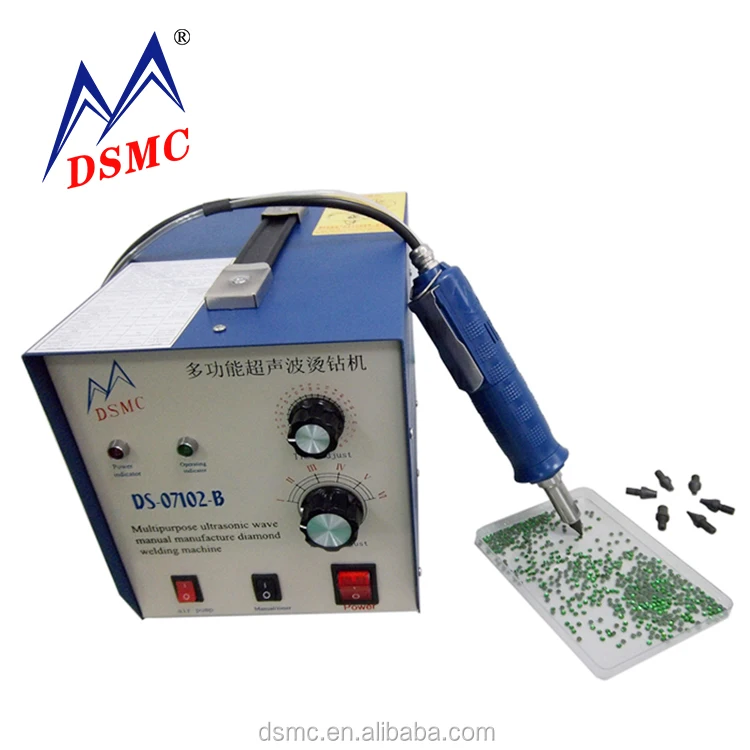 
Hot sale hand setting ultrasonic hotfix pearl attaching machine 
