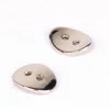 Garment Accessories Decorative Small Silver Metal Oval Button for Bracelet
