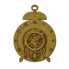 alarm clock shape roman numerals gear 3d wall clock