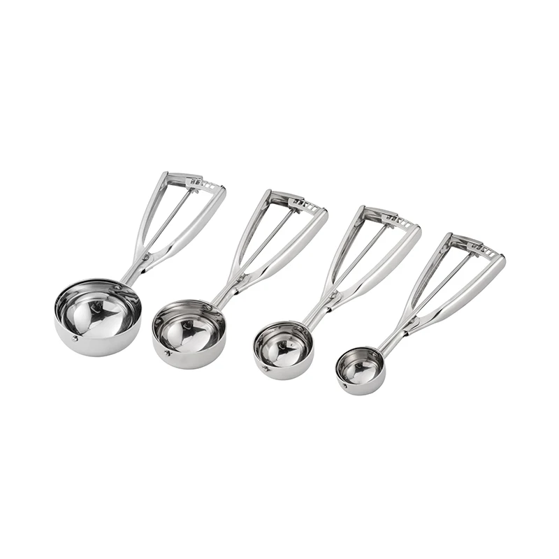 
Hot selling kitchen stainless steel ice cream scoop or fruit digging scoop 