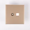 OEM Household equipment 250V security TV socket internet electric switched socket