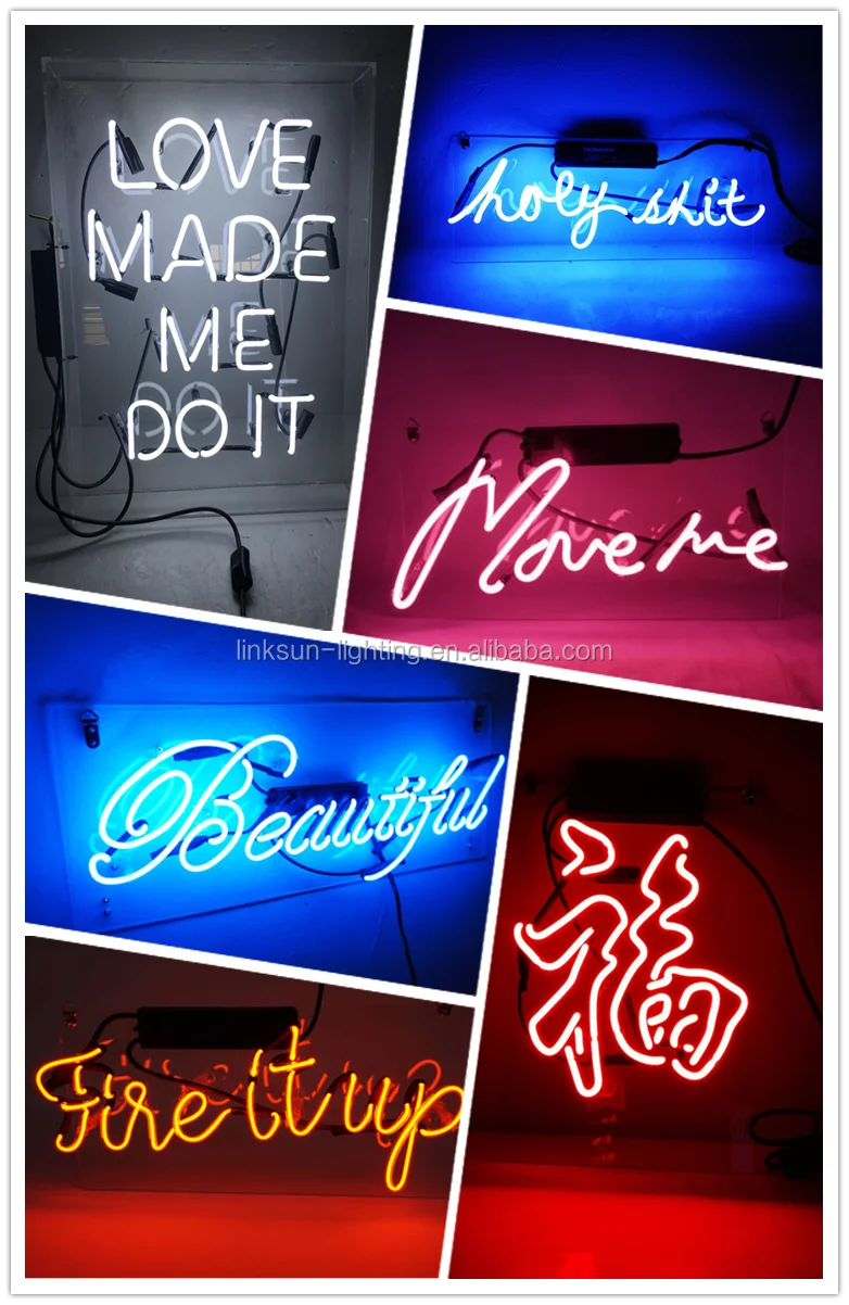 Customised Acrylic Box Glass Neon Signs Buy Portable Neon Signs,Decorative Neon Signs,Custom