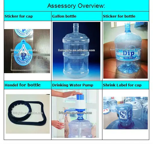 1.5 Gallon Pc Water Bottle With Handle 5 L Plastic Bottle Screw Lid