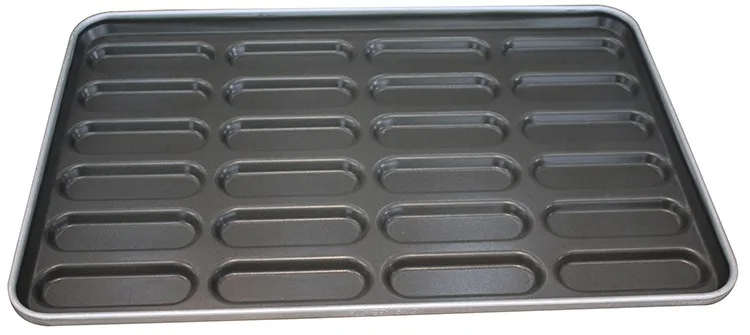 teflon coated stainless steel hot dog baking tray