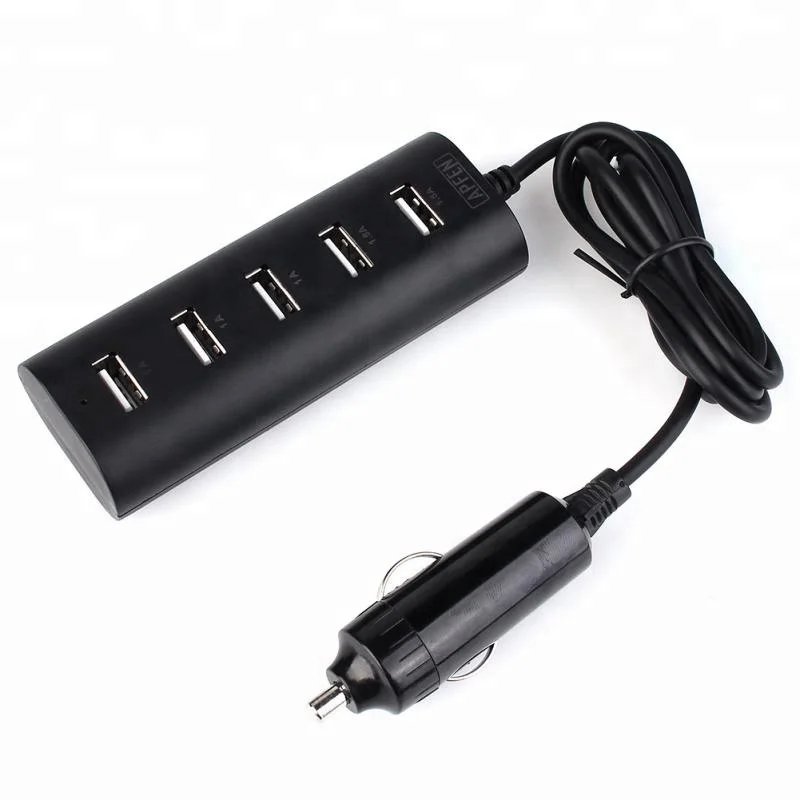 5 usb car charger