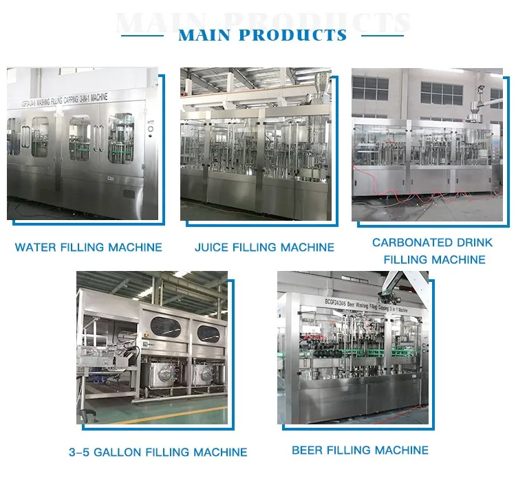Pure Water 5 Gallon Bottle Washing Filling Capping Machine/drinking