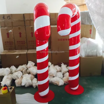 Handmade Large Colorful Fiberglass Candy Cane For Christmas Decoration Buy Large Outdoor Christmas Decorations Outdoor Candy Cane Decorations Retail