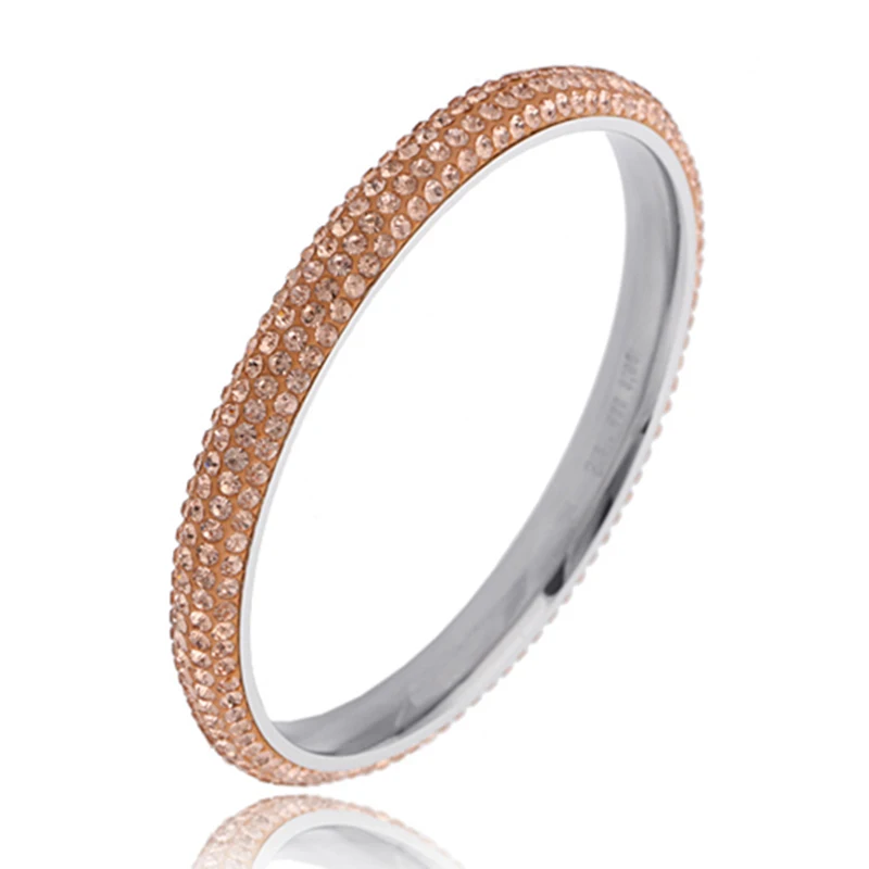 

New fashion Pave Crystal Bangles Stainless steel Jewelry, Ab