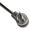 Offset Right Angle Plug / Offset Left Angle Cord Power Supply Cord NEMA 5-15 Custom Long, Color Power Cable