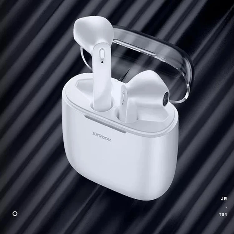 

Joyroom T04 BT 4.2 TWS i7s Wireless Earphones i8 Earbuds with Charging Case with Charging Box for iphone XS Max, White