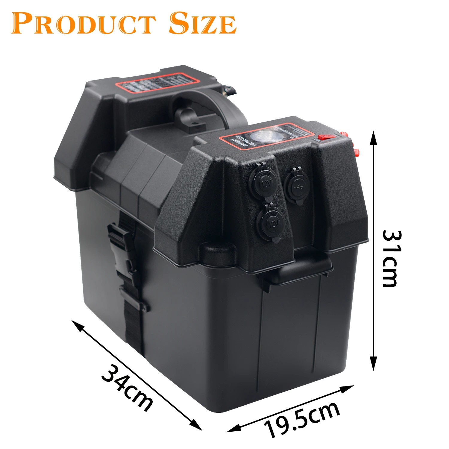 Waterproof Plastic Battery Box For Caravan Rv Motor Home Yacht Marine