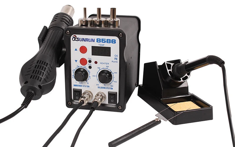 8586 Digital Rework Station & Soldering Station 700W 110/220V 2 In 1 ...